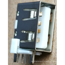 Rated Current 4A DIP USB2.0 Type a Female Connector for Power Adaptor, Power Bank